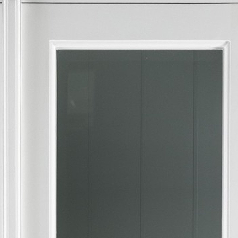 39" White Solid Wood Accent Cabinet With Two Doors