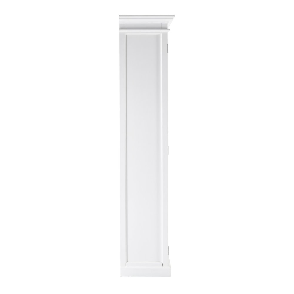 39" White Solid Wood Accent Cabinet With Two Doors