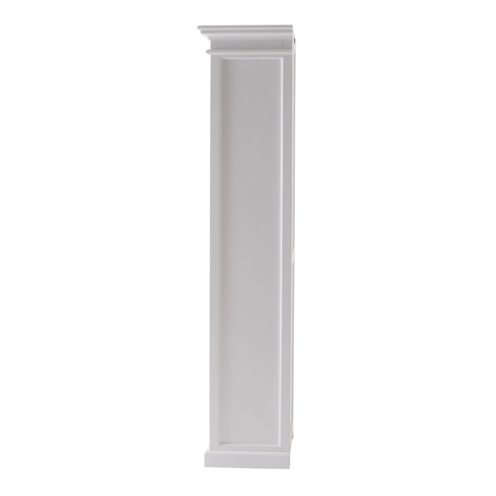 75" White Solid Wood Single Door Pantry Or Storage Closet