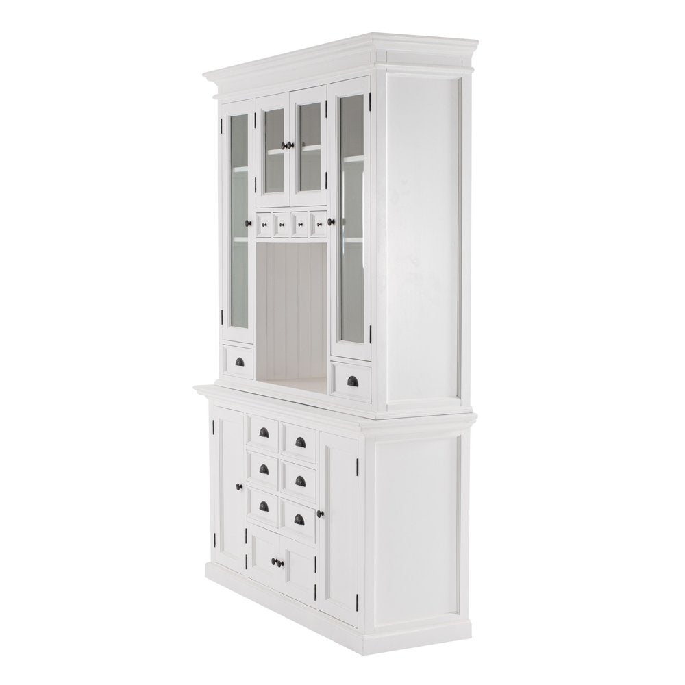 Classic White Kitchen Hutch on a white background