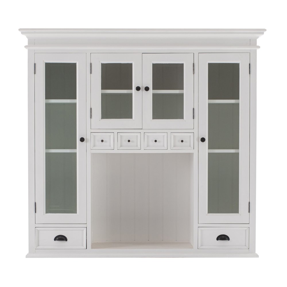 Classic White Kitchen Hutch on a white background