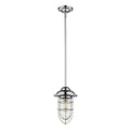 Silver Teardrop Shape Pendant Light on a white background