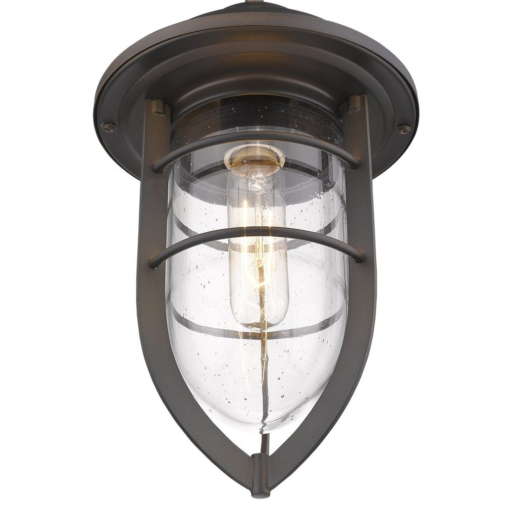 Antique Bronze Teardrop Shape Pendant Light on a white background
