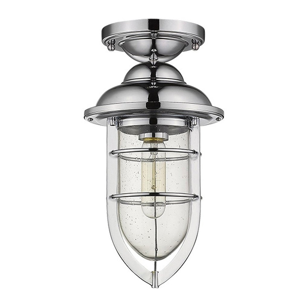 Dylan 3-Light Chrome Hanging Lantern on a white background