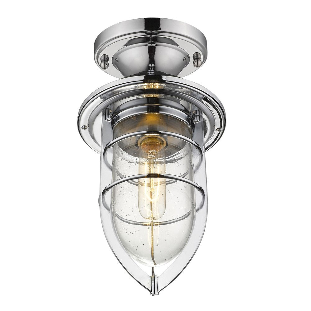 Dylan 3-Light Chrome Hanging Lantern on a white background