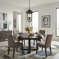 Dylan 3-Light Oil-Rubbed Bronze Hanging Lantern in a home interior