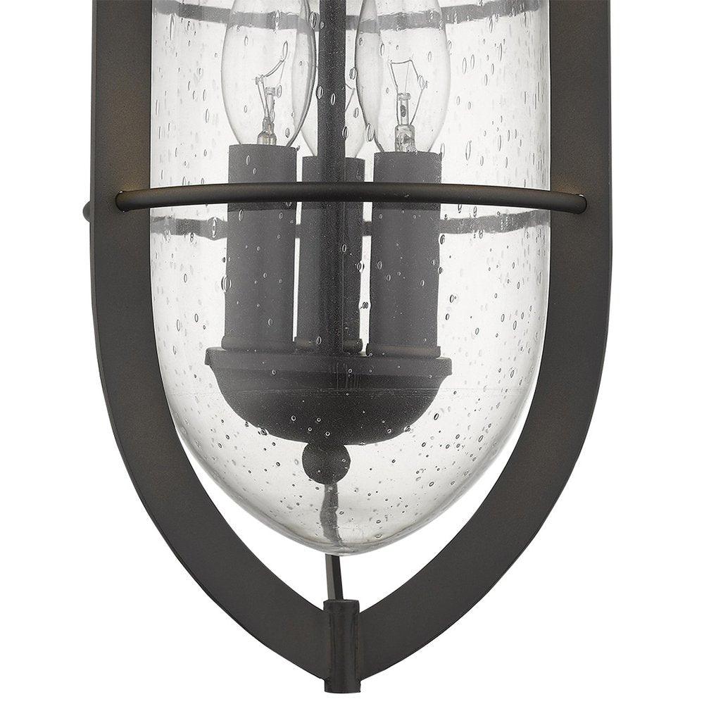 Dylan 3-Light Oil-Rubbed Bronze Hanging Lantern on a white background