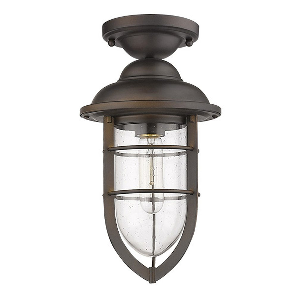 Dylan 3-Light Oil-Rubbed Bronze Hanging Lantern on a white background