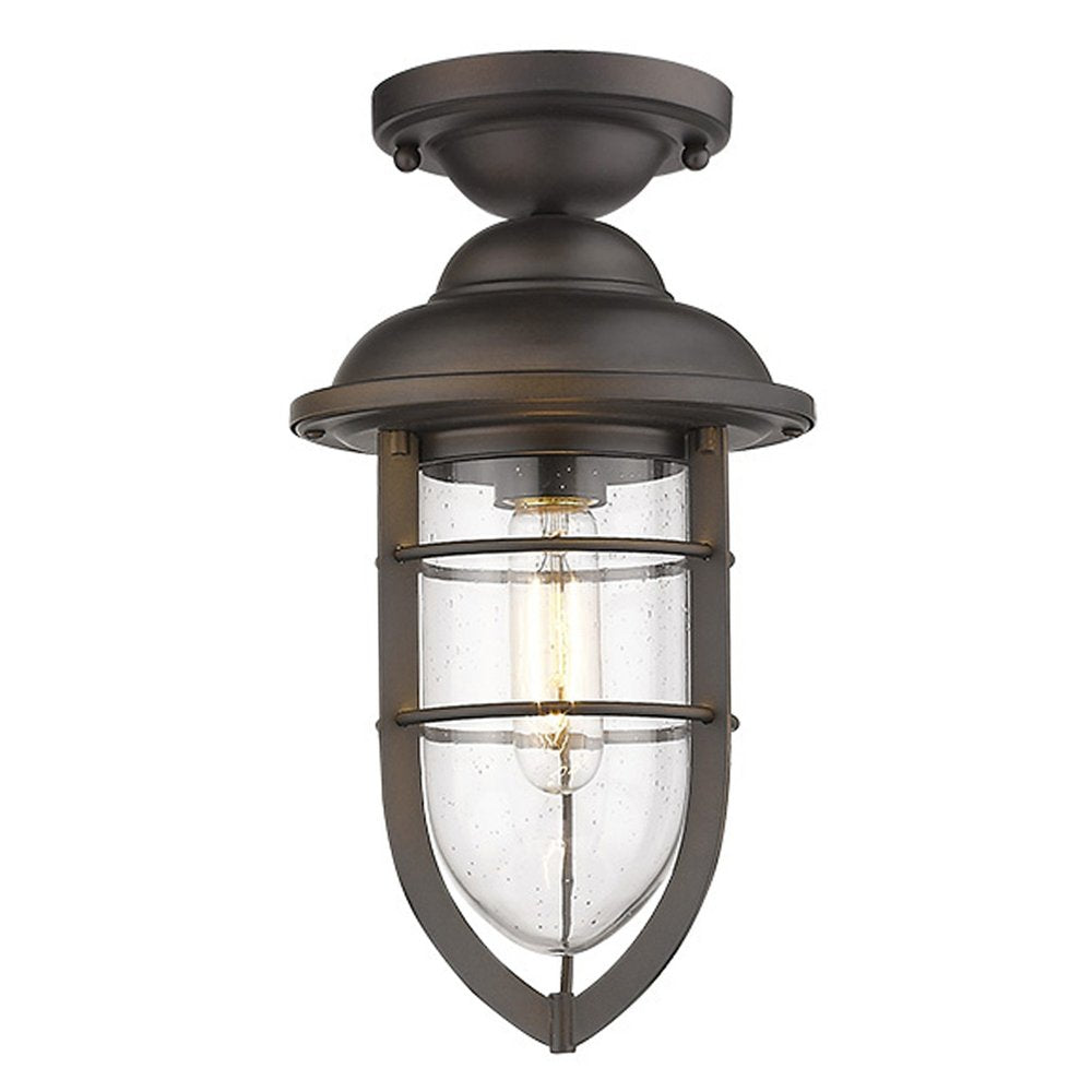 Dylan 3-Light Oil-Rubbed Bronze Hanging Lantern on a white background
