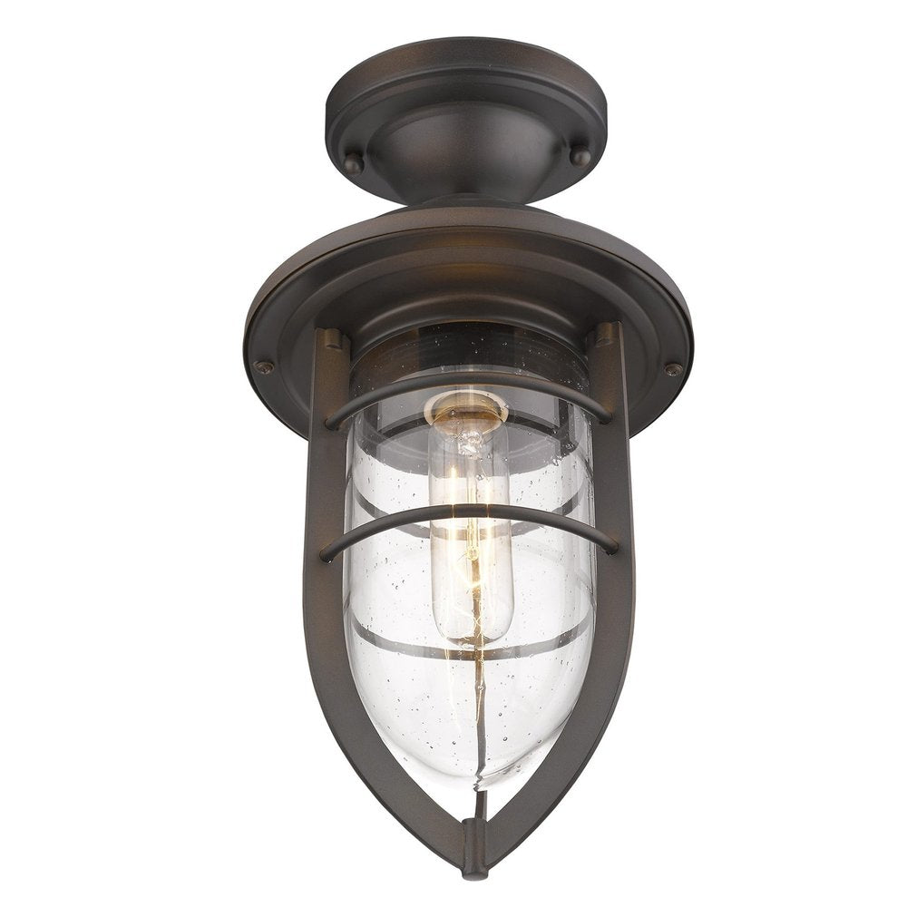 Dylan 3-Light Oil-Rubbed Bronze Hanging Lantern on a white background