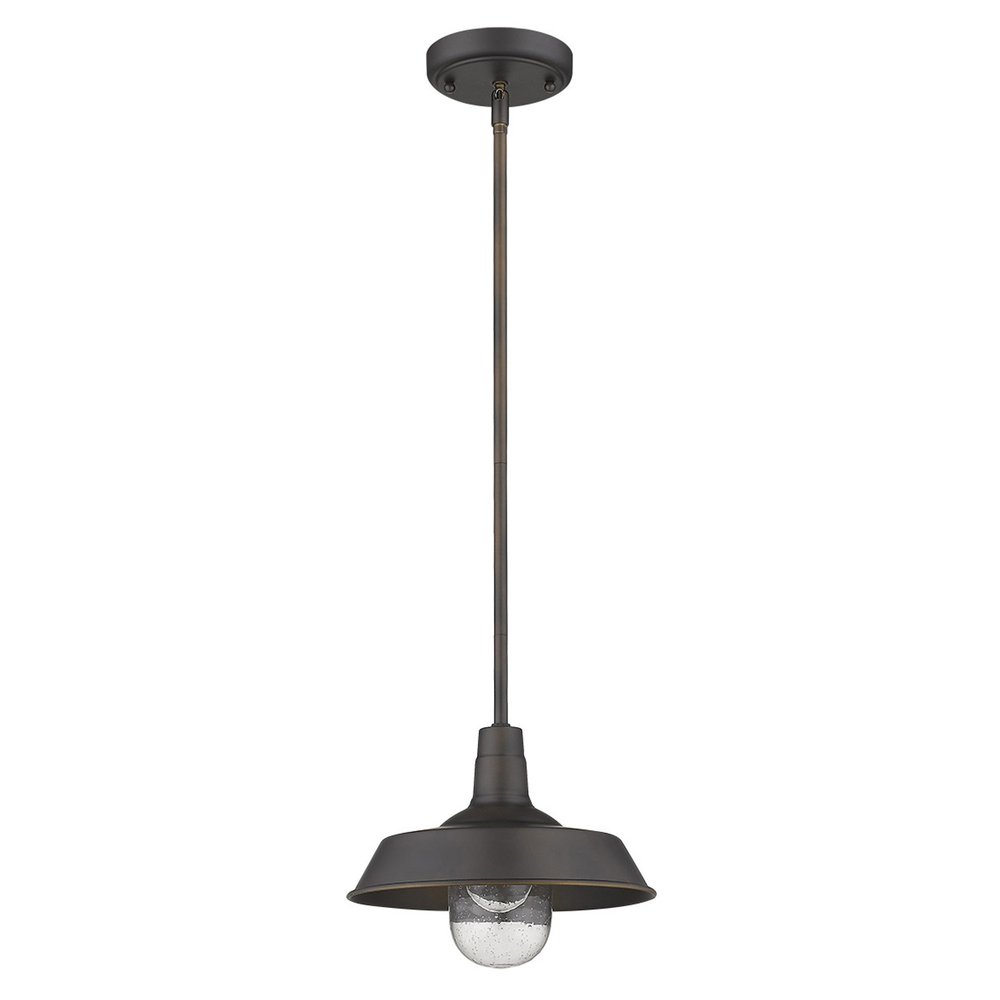 Antique Bronze Shallow Plate Adjustable Pendant Light on a white background