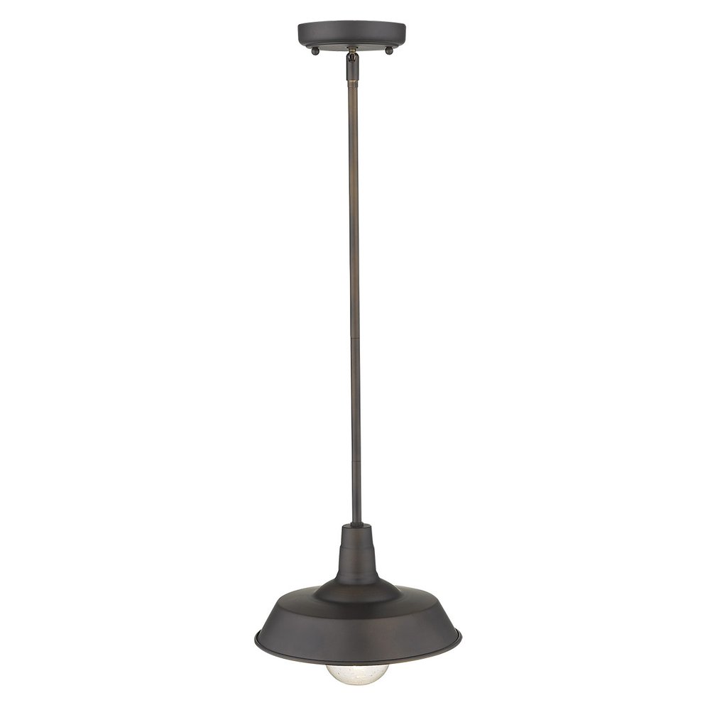 Antique Bronze Shallow Plate Adjustable Pendant Light on a white background