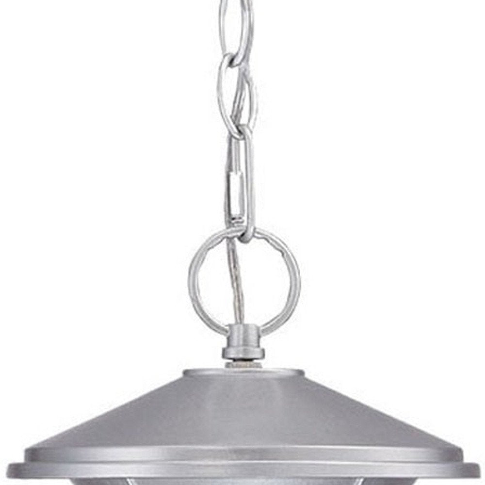 Silver Lantern Metal Dimmable Chandelier With Frosted Shades on a white background