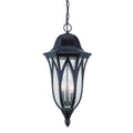 XL Antique Bronze Geometric Glass Hanging Light on a white background