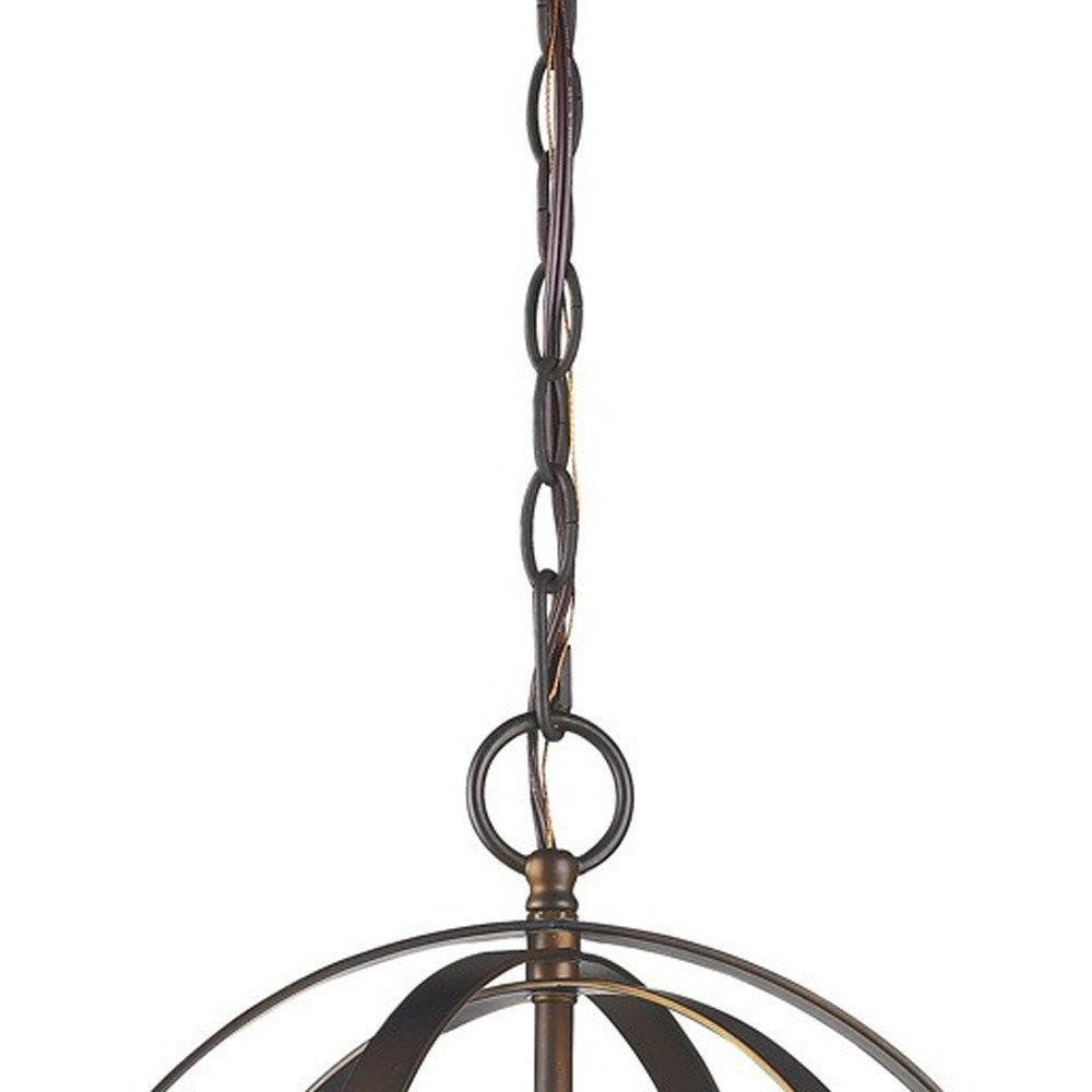 Brown Crystal Dimmable Ceiling Light With Brown Shades on a white background