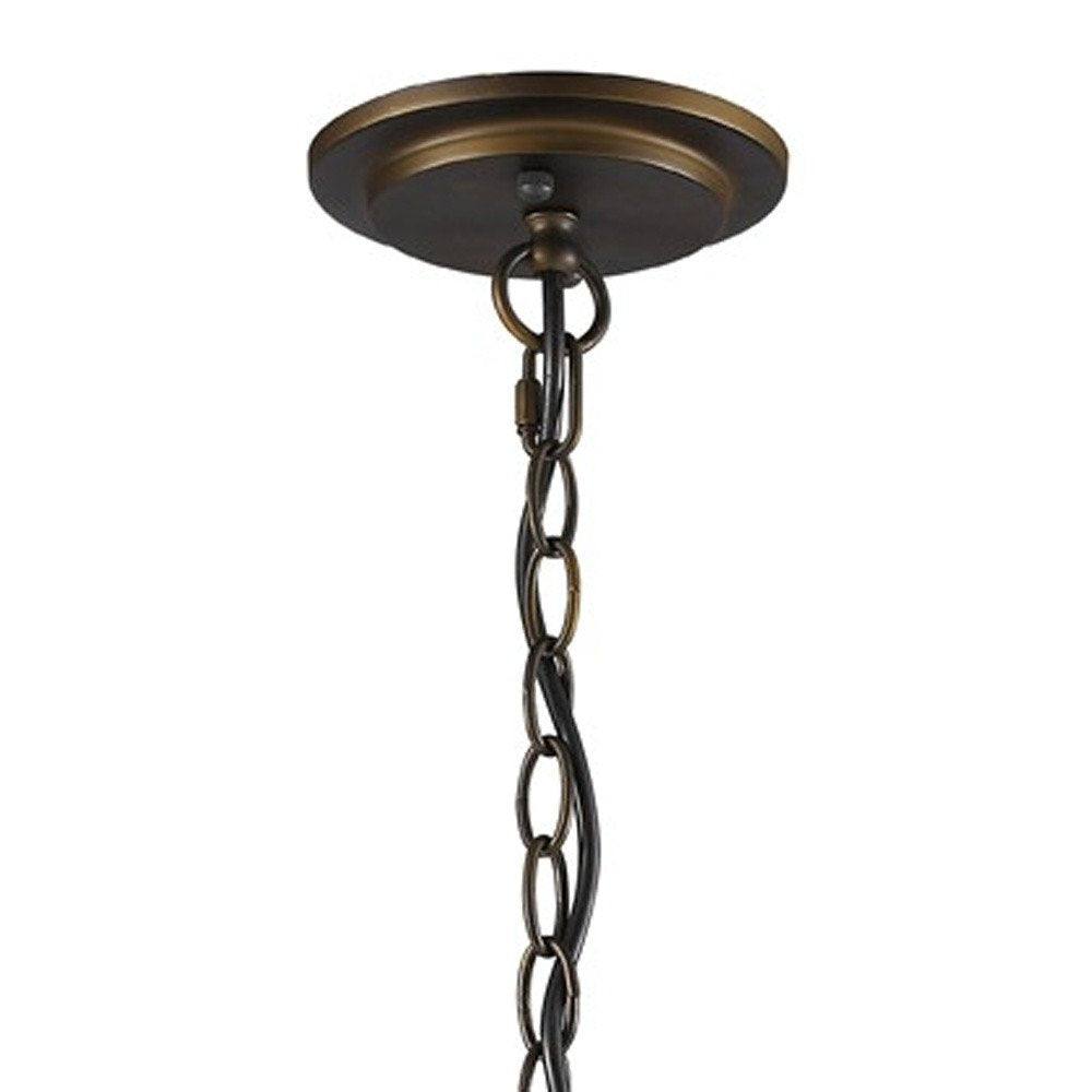 Brown Crystal Dimmable Ceiling Light With Brown Shades on a white background