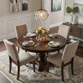 Brown Crystal Dimmable Ceiling Light With Brown Shades in a home interior