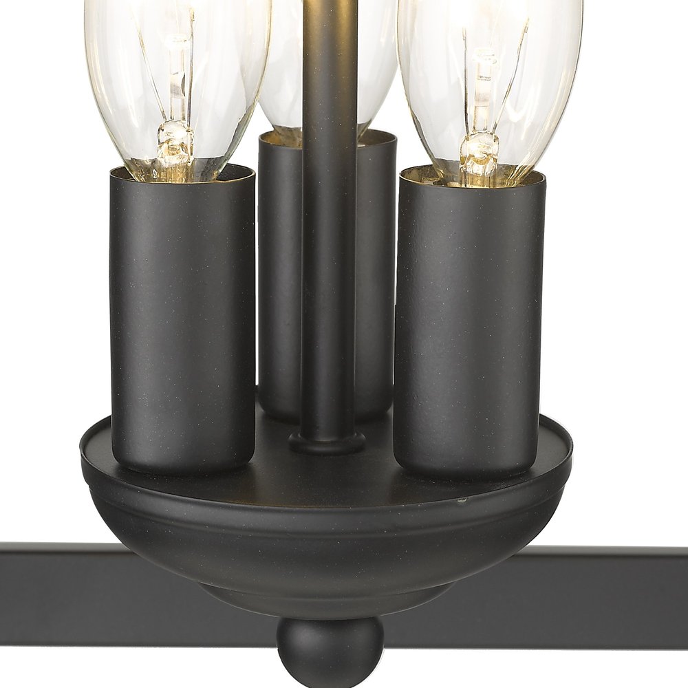 Vintage Black Metal Tapered Hanging Light on a white background