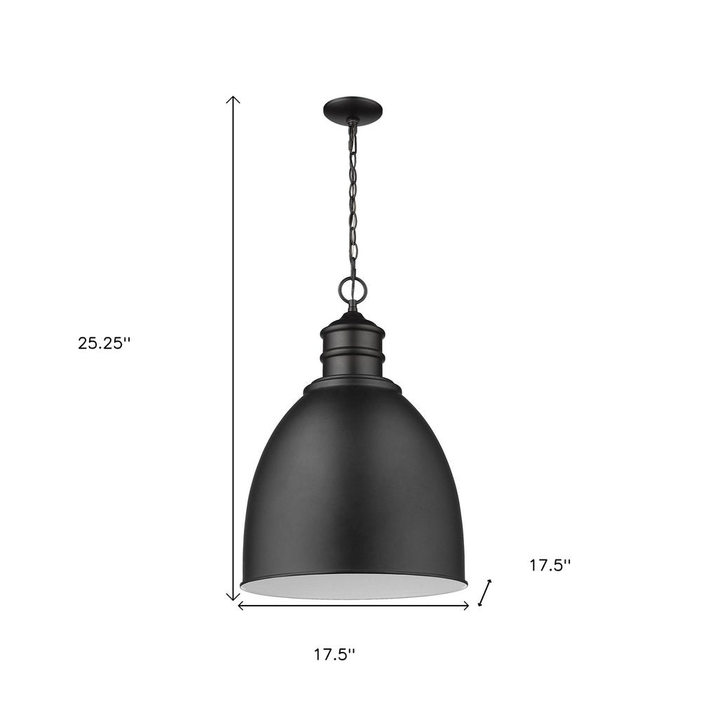 Black Metal Dimmable Ceiling Light With Black Shades on a white background