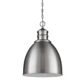 Silver Metal Dimmable Ceiling Light With Gray Shades on a white background