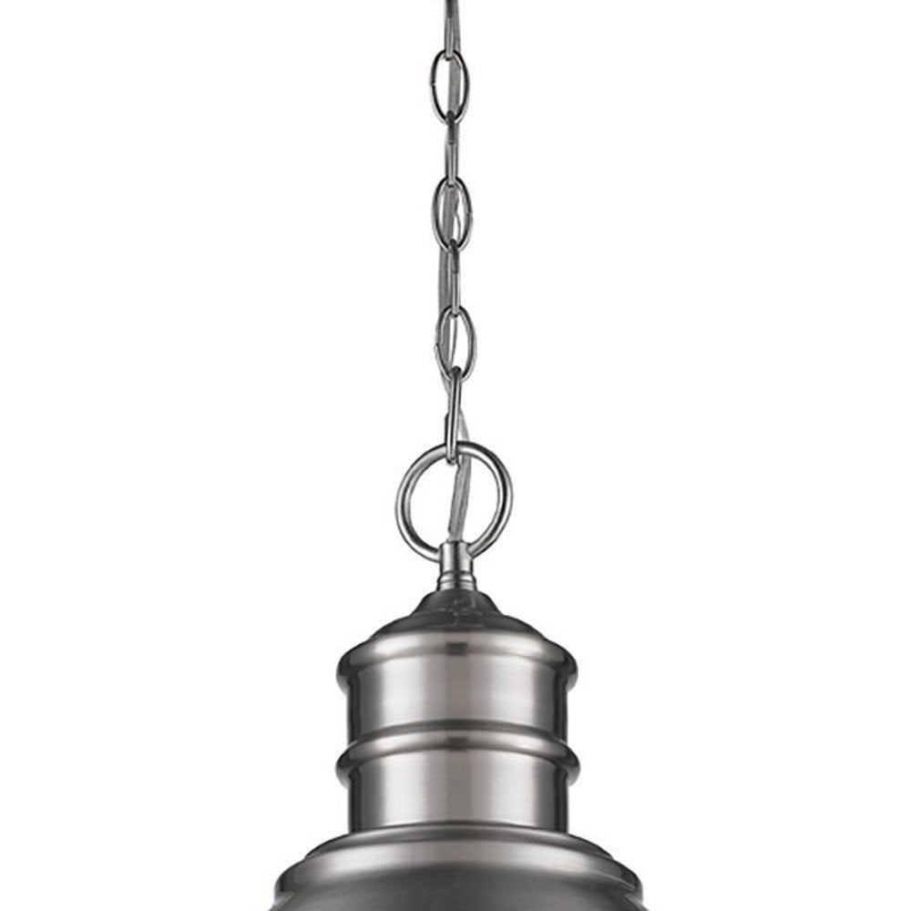 Silver Metal Dimmable Ceiling Light With Gray Shades on a white background
