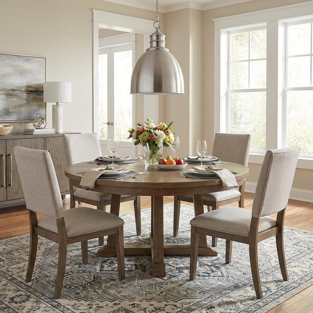 Silver Metal Dimmable Ceiling Light With Gray Shades in a home interior