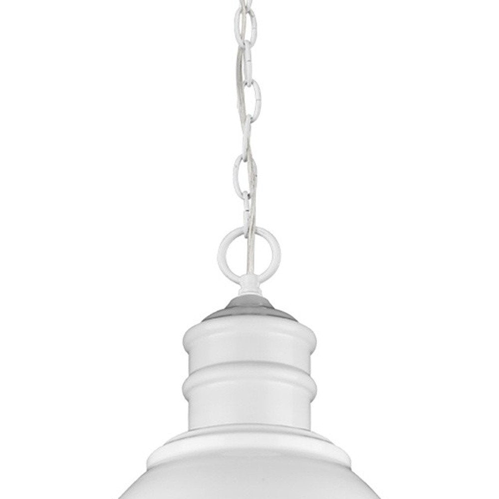 White Metal Dimmable Ceiling Light With White Shades - 25.25" H x 17.50" W x 17.50" D