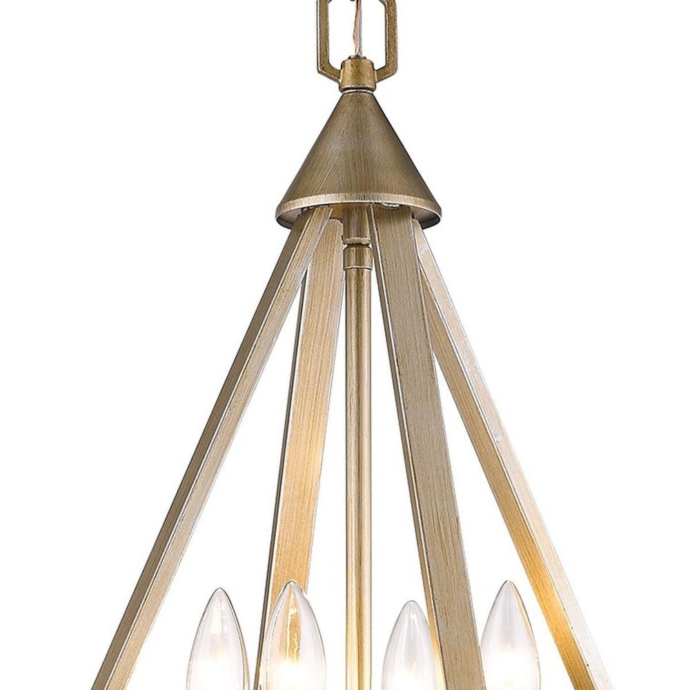 Gold Crystal Four Light Dimmable Ceiling Light on a white background