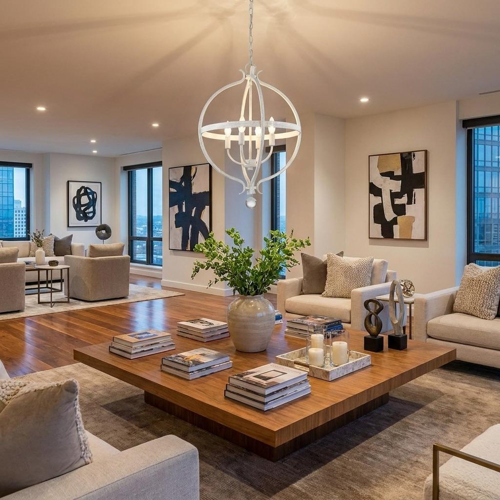 Callie 4-Light Country White Pendant