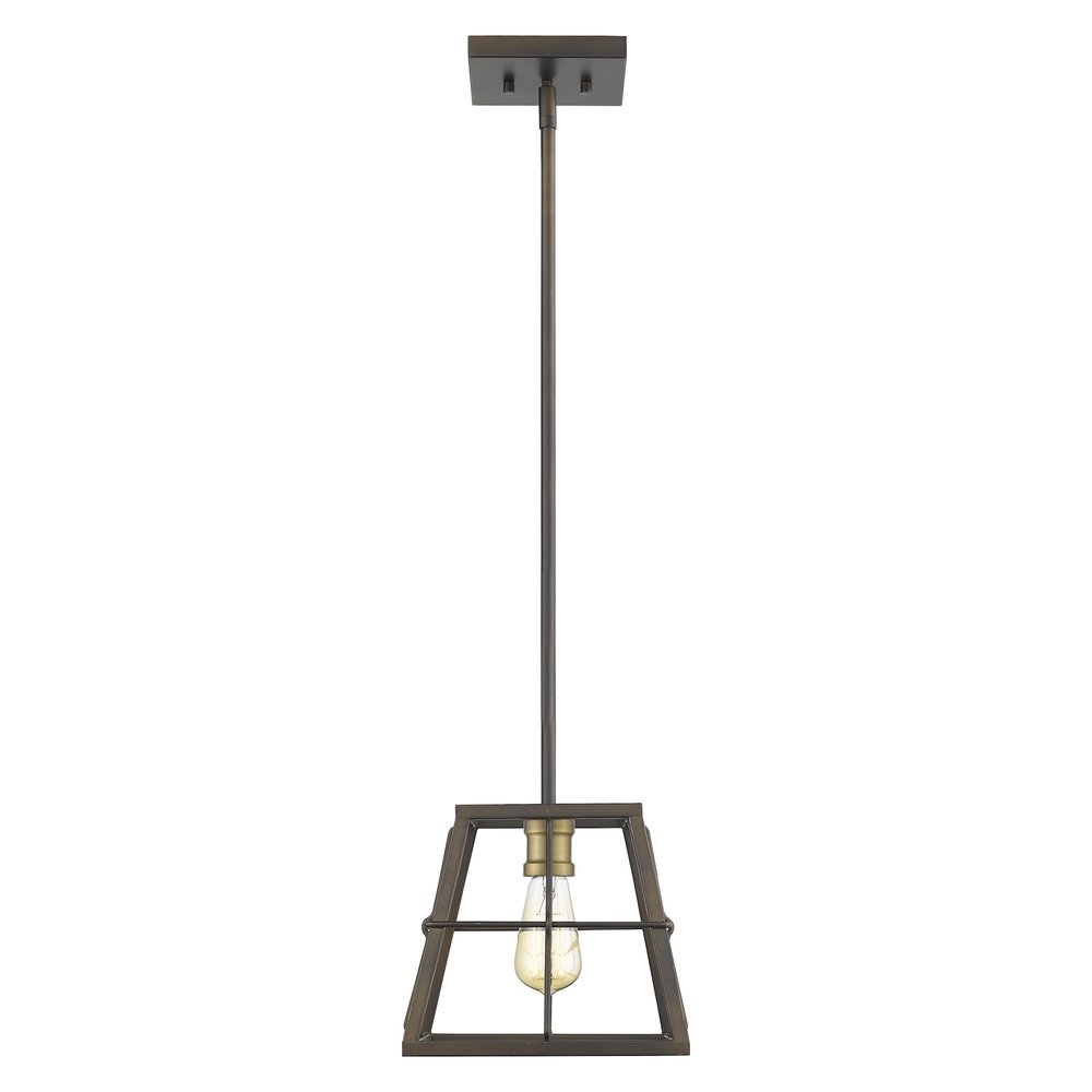 Bronze Metal Dimmable Ceiling Light on a white background