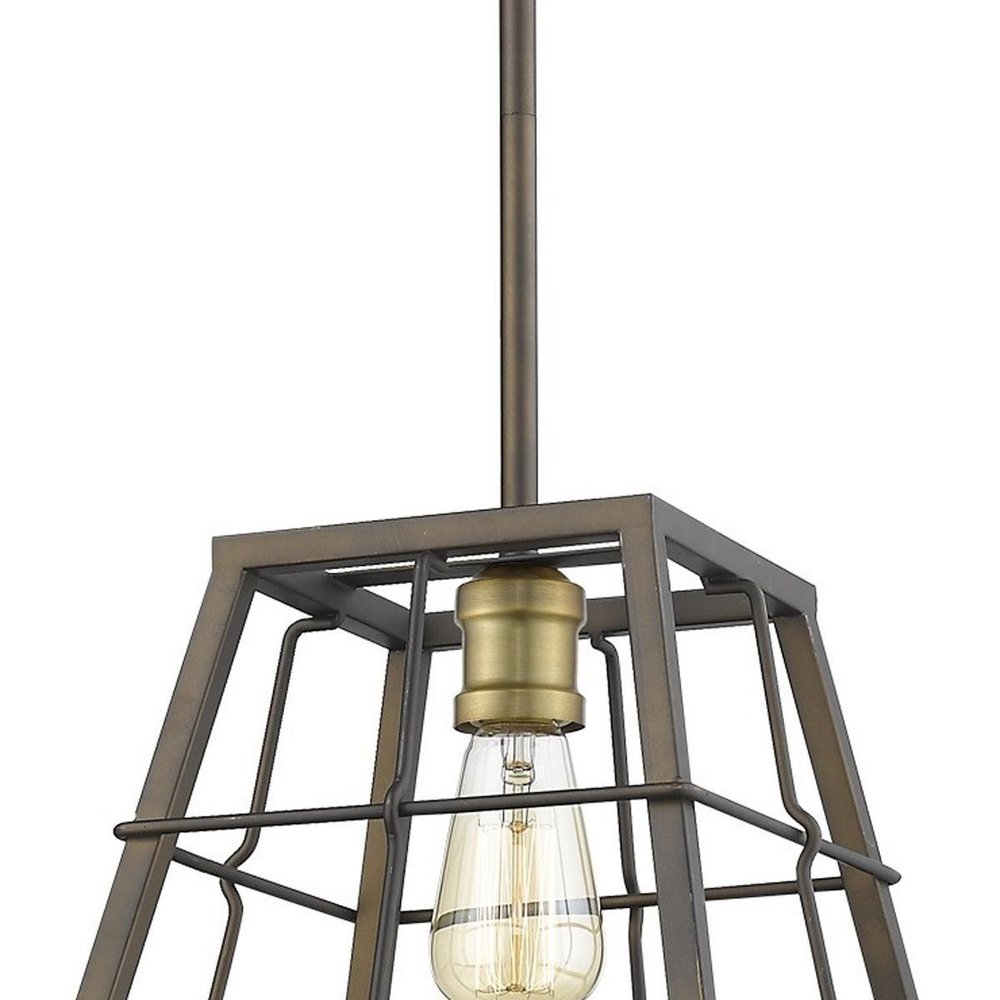 Bronze Metal Dimmable Ceiling Light on a white background
