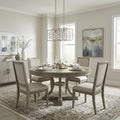 Brax 2-Light Washed Gold Island Pendant With Crystal Accents in a home interior