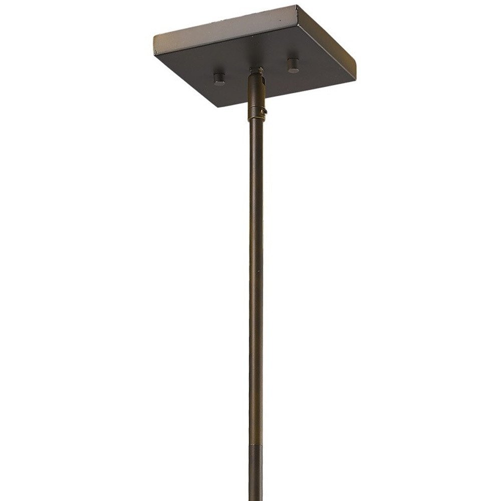 Brooklyn 4-Light Oil-Rubbed Bronze Pendant With Metal Framework Shade on a white background
