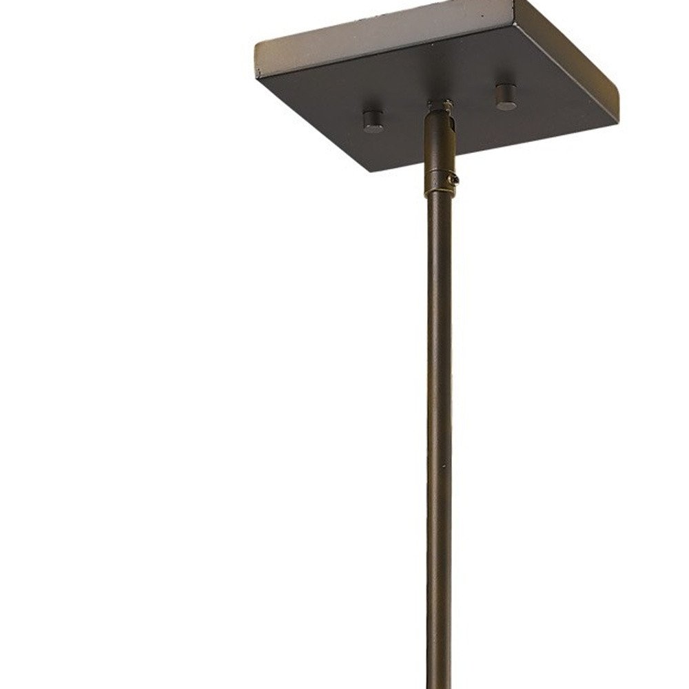 Brooklyn 4-Light Oil-Rubbed Bronze Pendant With Metal Framework Shade on a white background