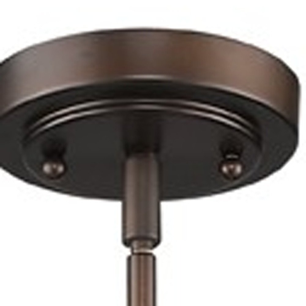 Bronze Lantern Metal Dimmable Ceiling Light With Bronze Shades on a white background