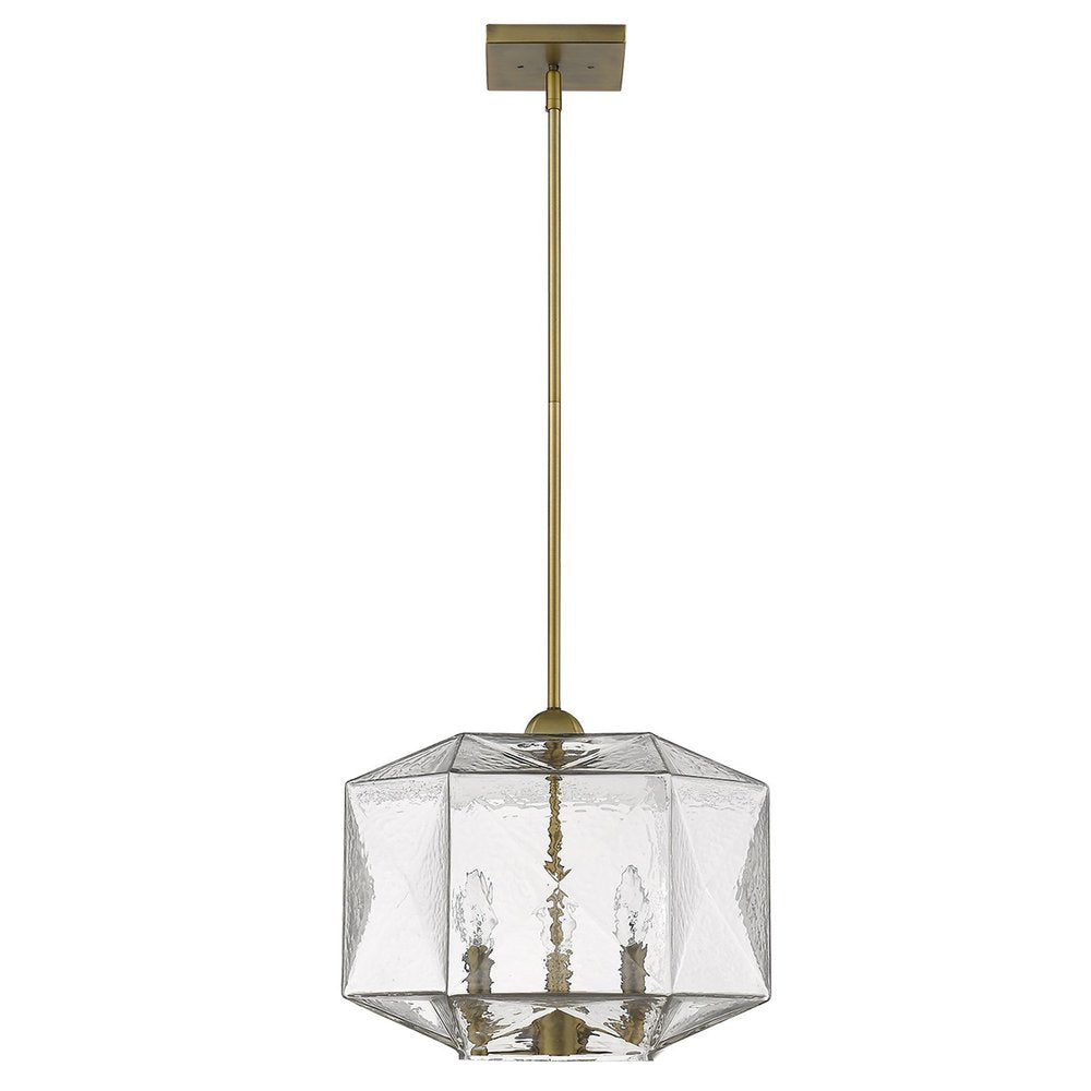 Bronze Metal Three Light Dimmable Ceiling Light With Copper Shades on a white background