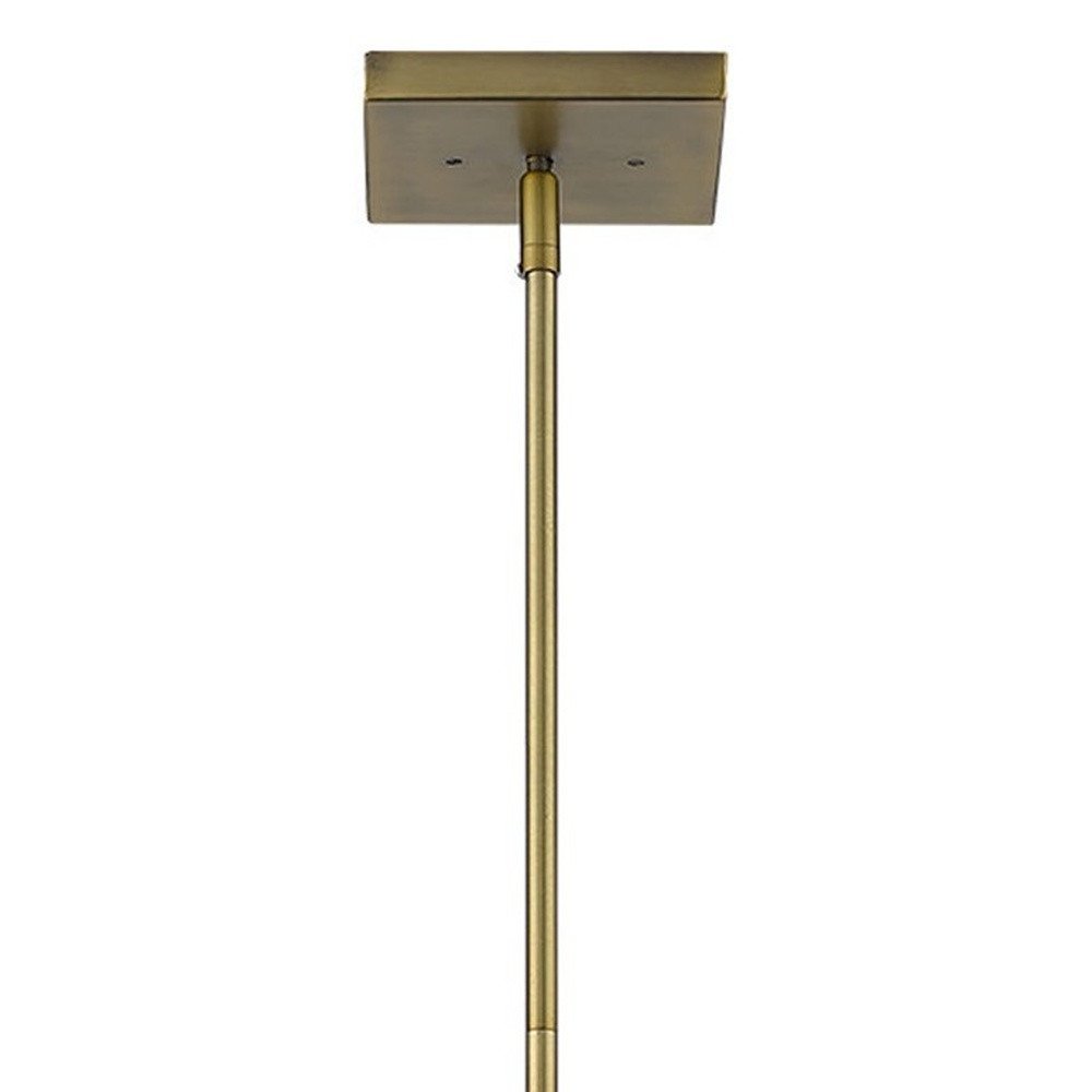 Bronze Metal Three Light Dimmable Ceiling Light With Copper Shades on a white background