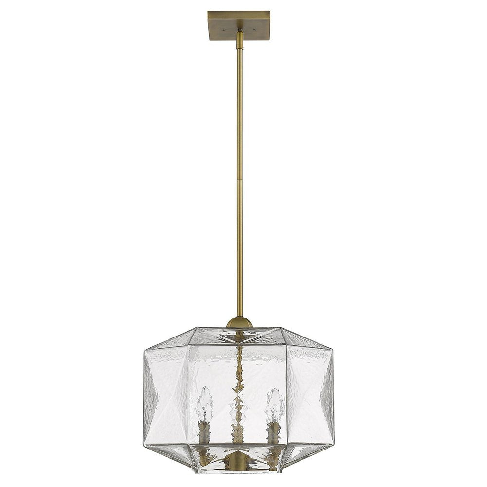 Bronze Metal Three Light Dimmable Ceiling Light With Copper Shades on a white background