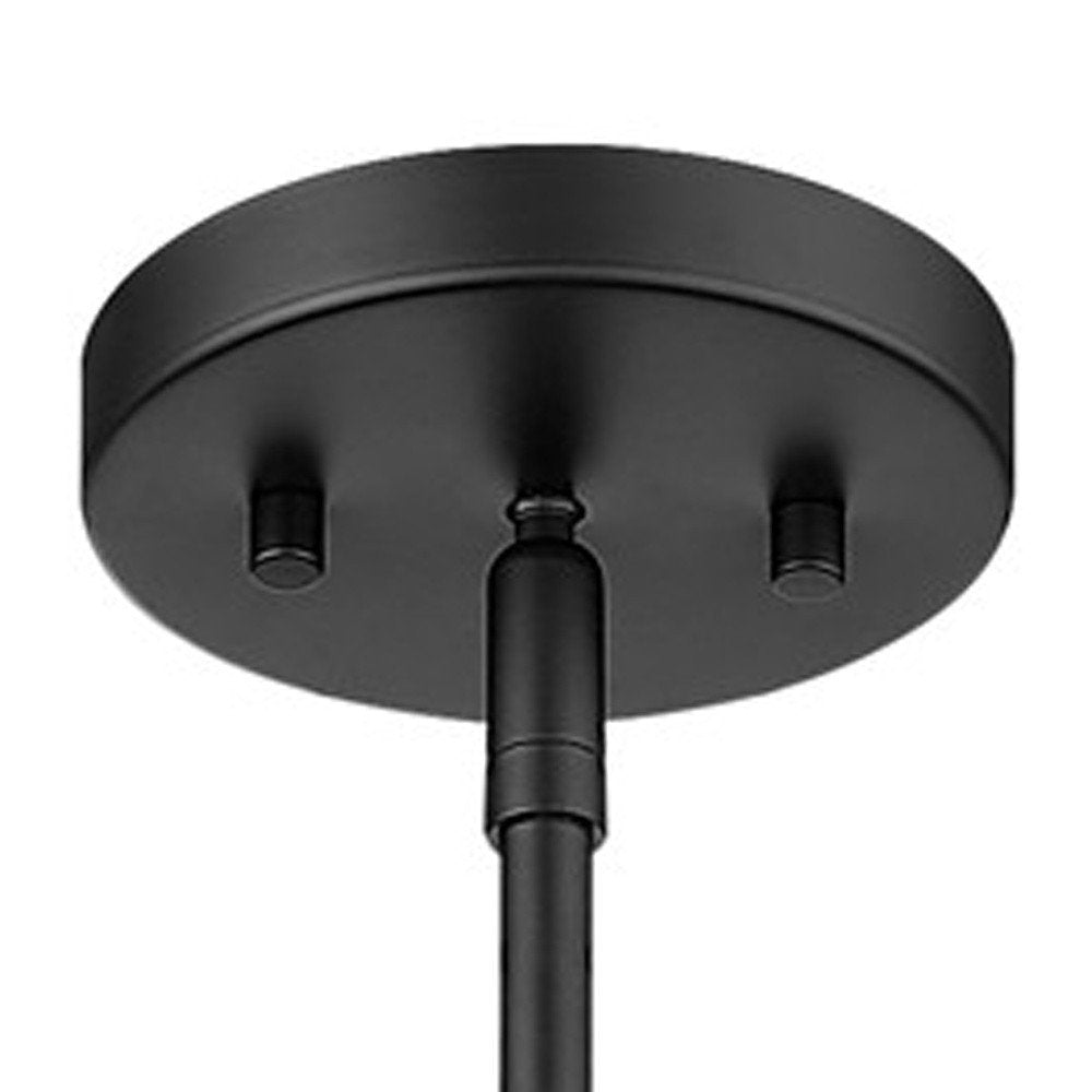 Torrel 1-Light Matte Black Pendant on a white background