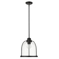 Stanton 1-Light Matte Black Pendant on a white background