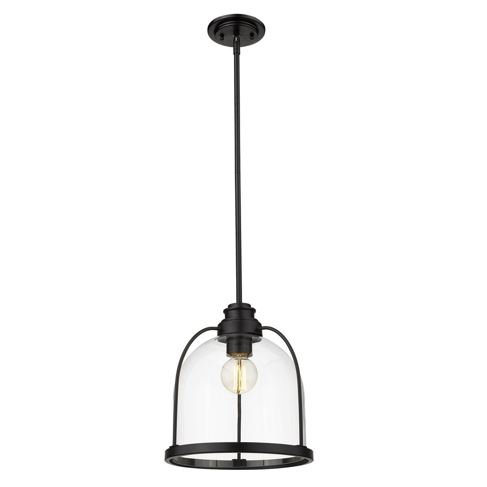Stanton 1-Light Matte Black Pendant on a white background