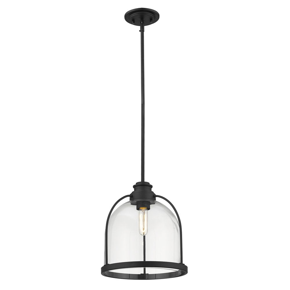 Stanton 1-Light Matte Black Pendant on a white background