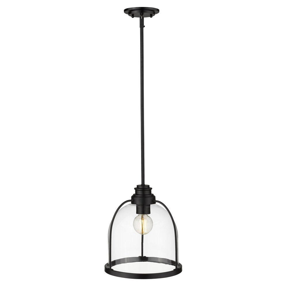 Stanton 1-Light Matte Black Pendant on a white background