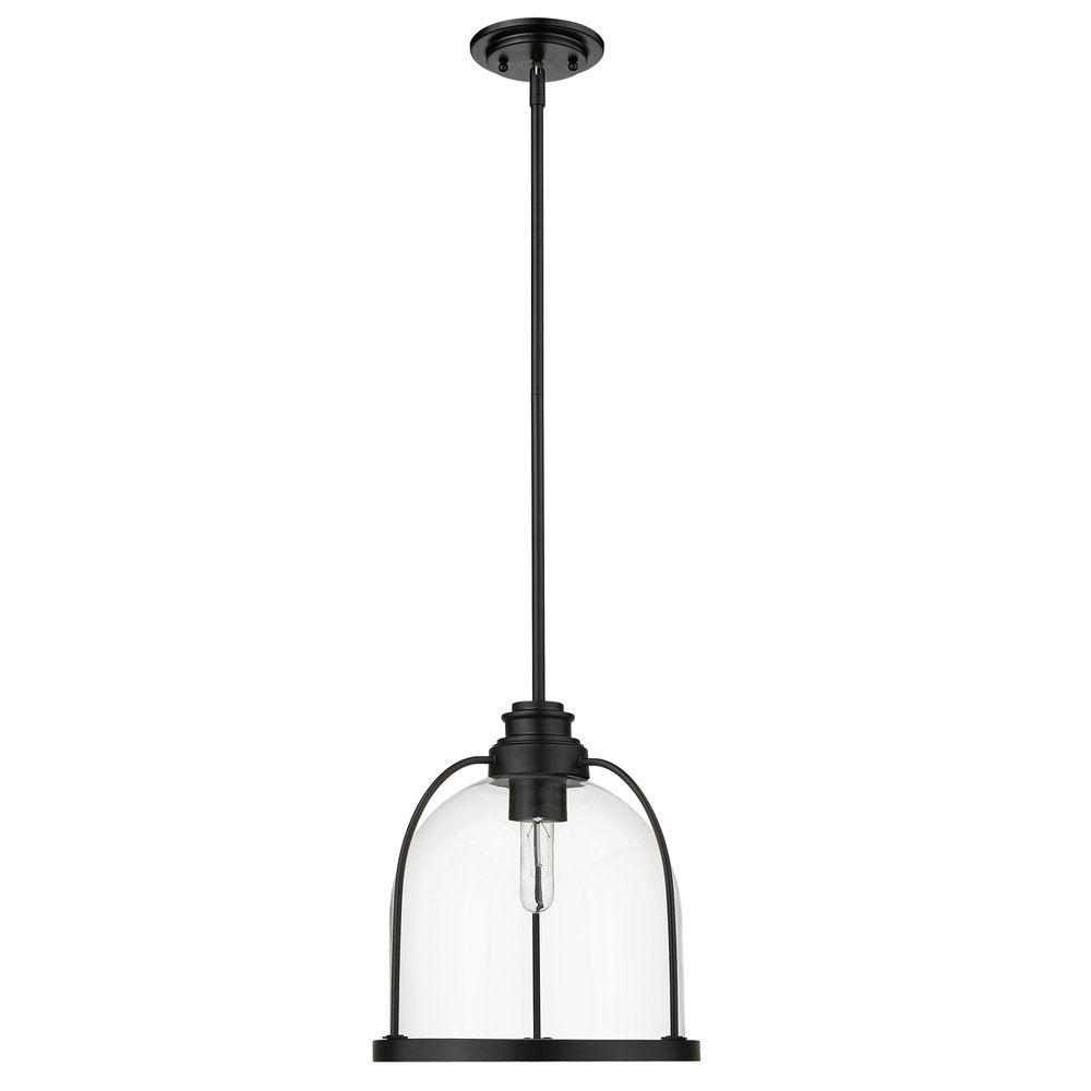 Stanton 1-Light Matte Black Pendant on a white background