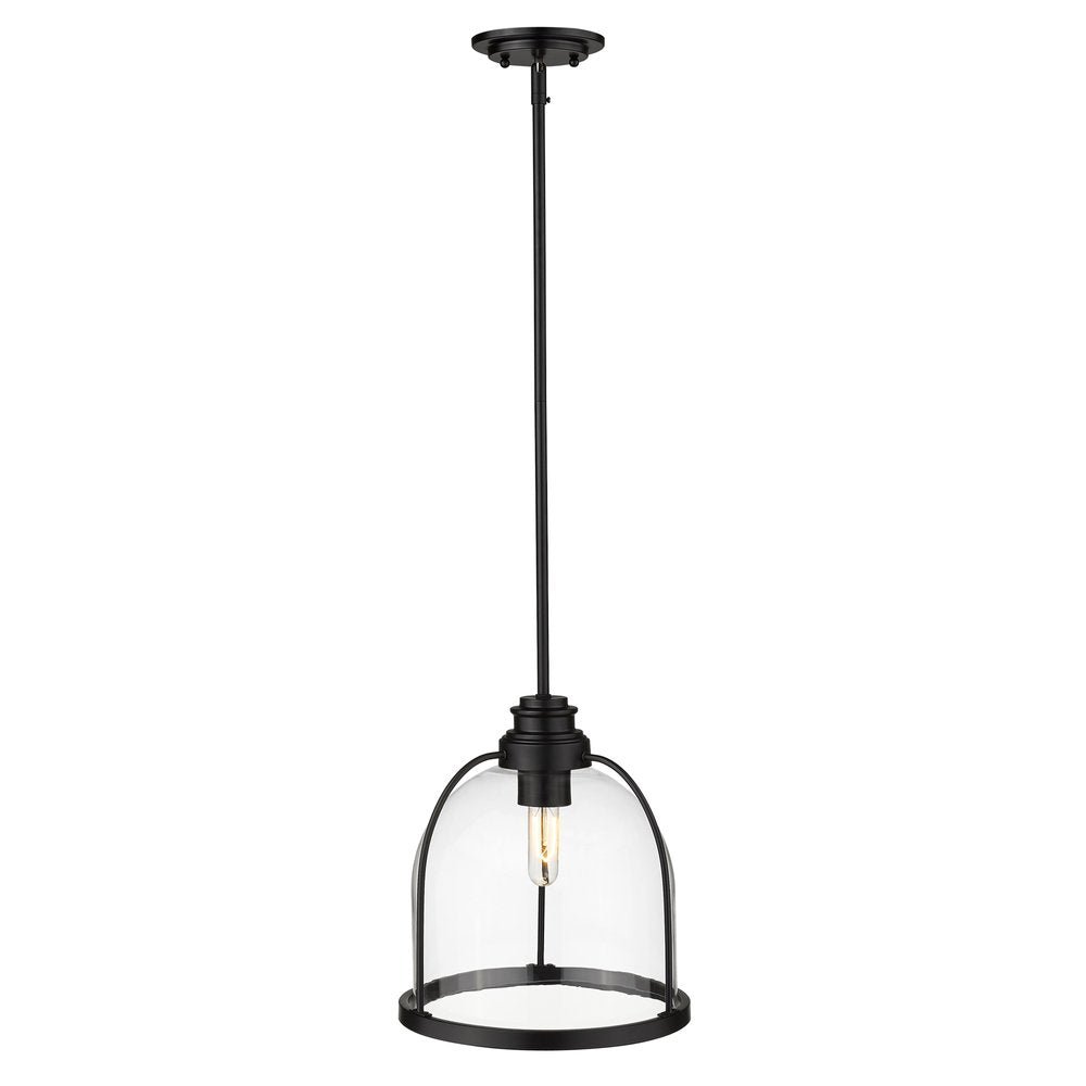 Stanton 1-Light Matte Black Pendant on a white background