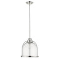 Stanton 1-Light Polished Nickel Pendant on a white background