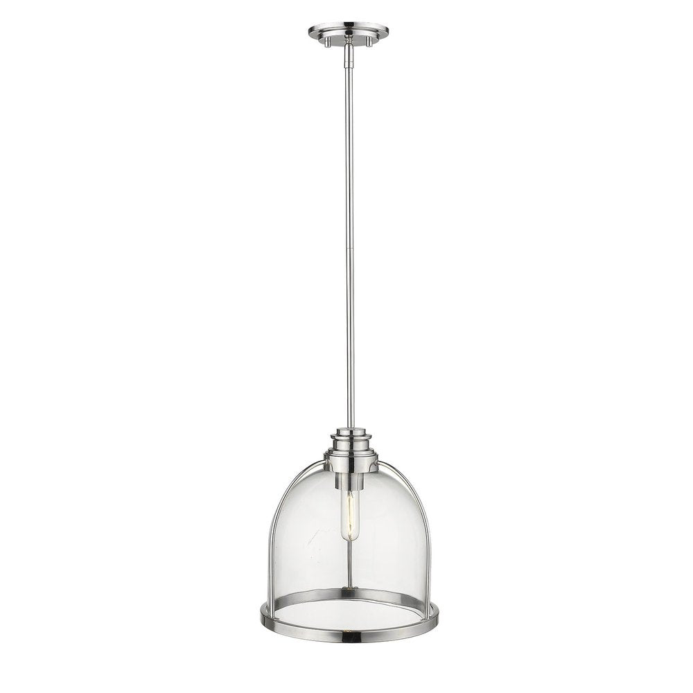 Stanton 1-Light Polished Nickel Pendant on a white background