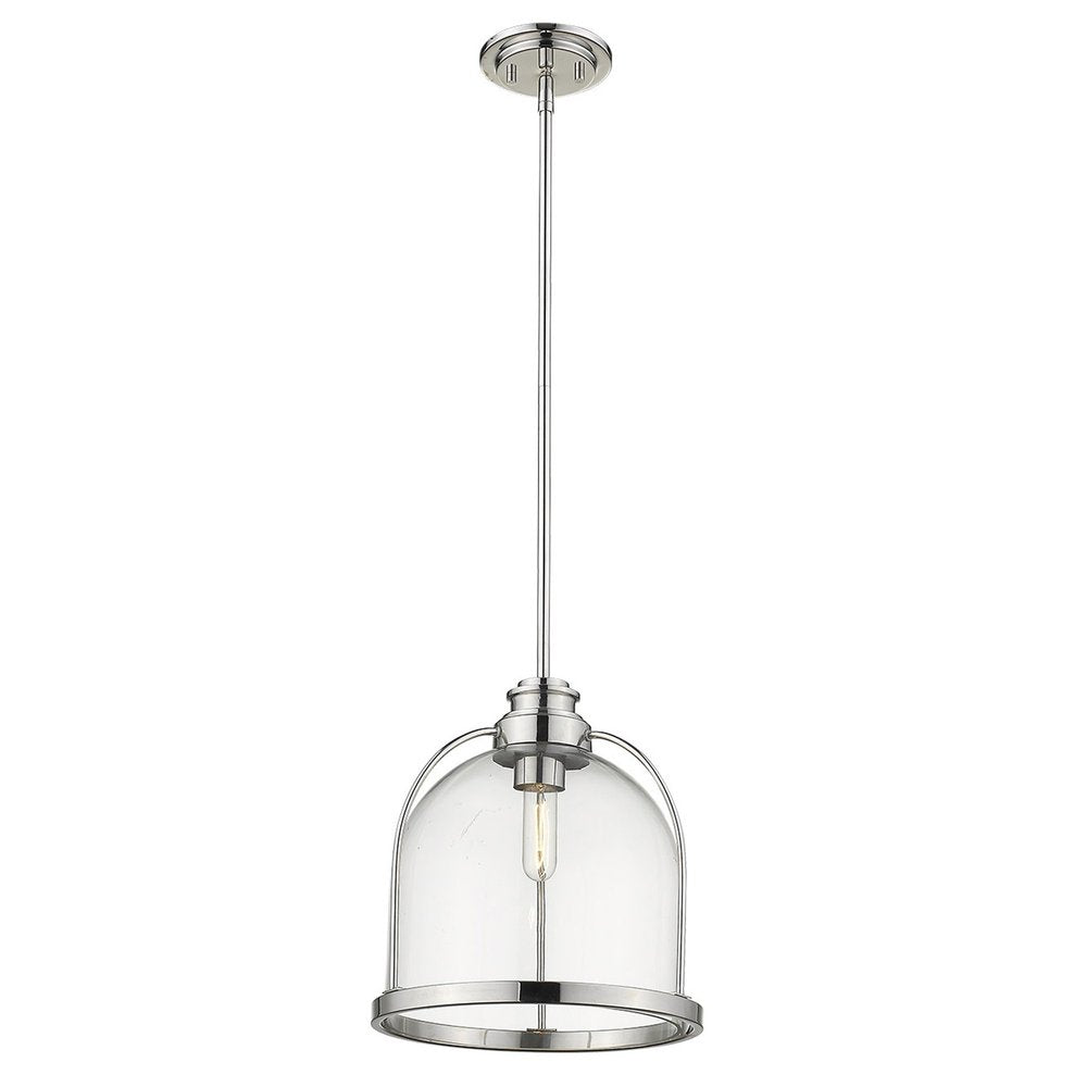Stanton 1-Light Polished Nickel Pendant on a white background