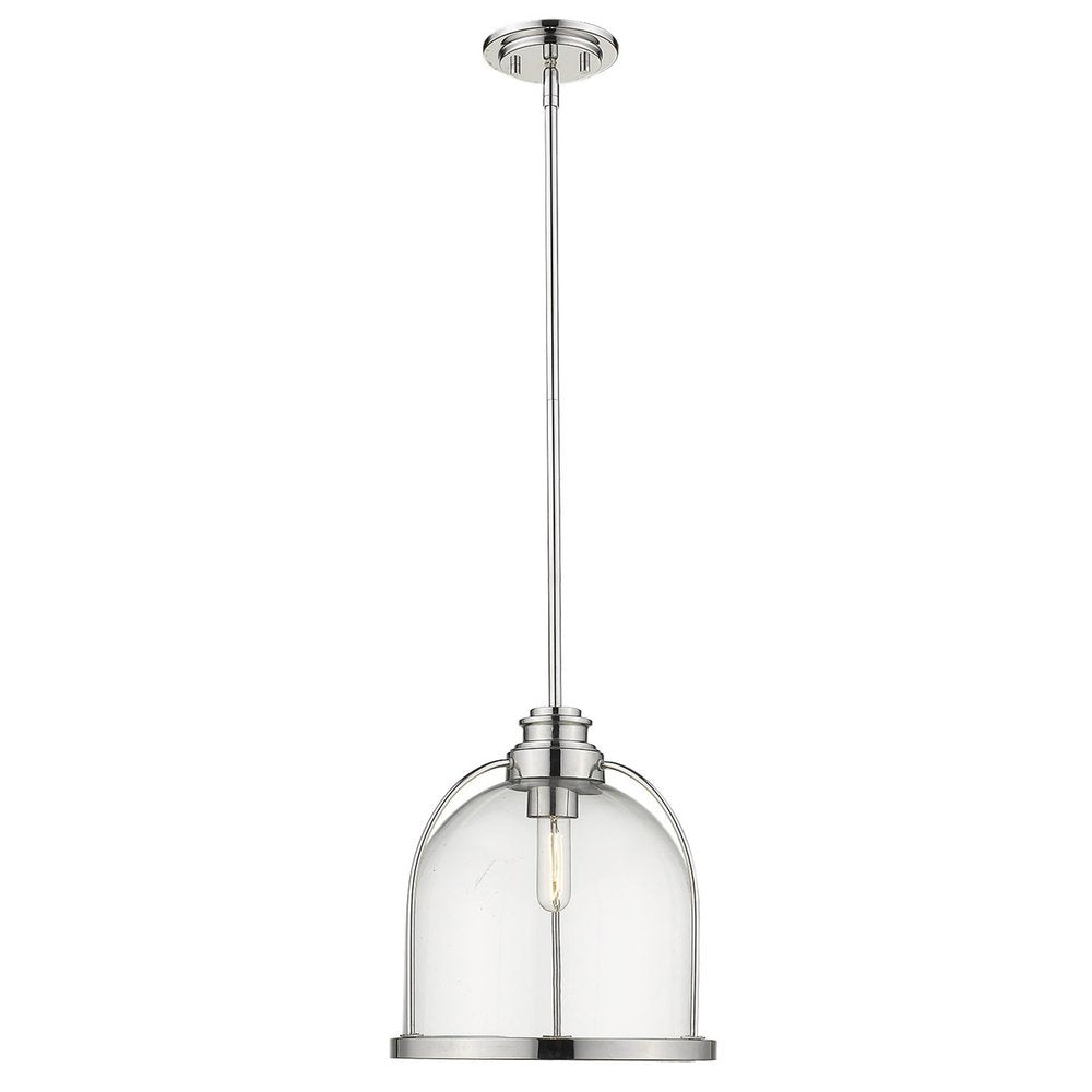 Stanton 1-Light Polished Nickel Pendant on a white background