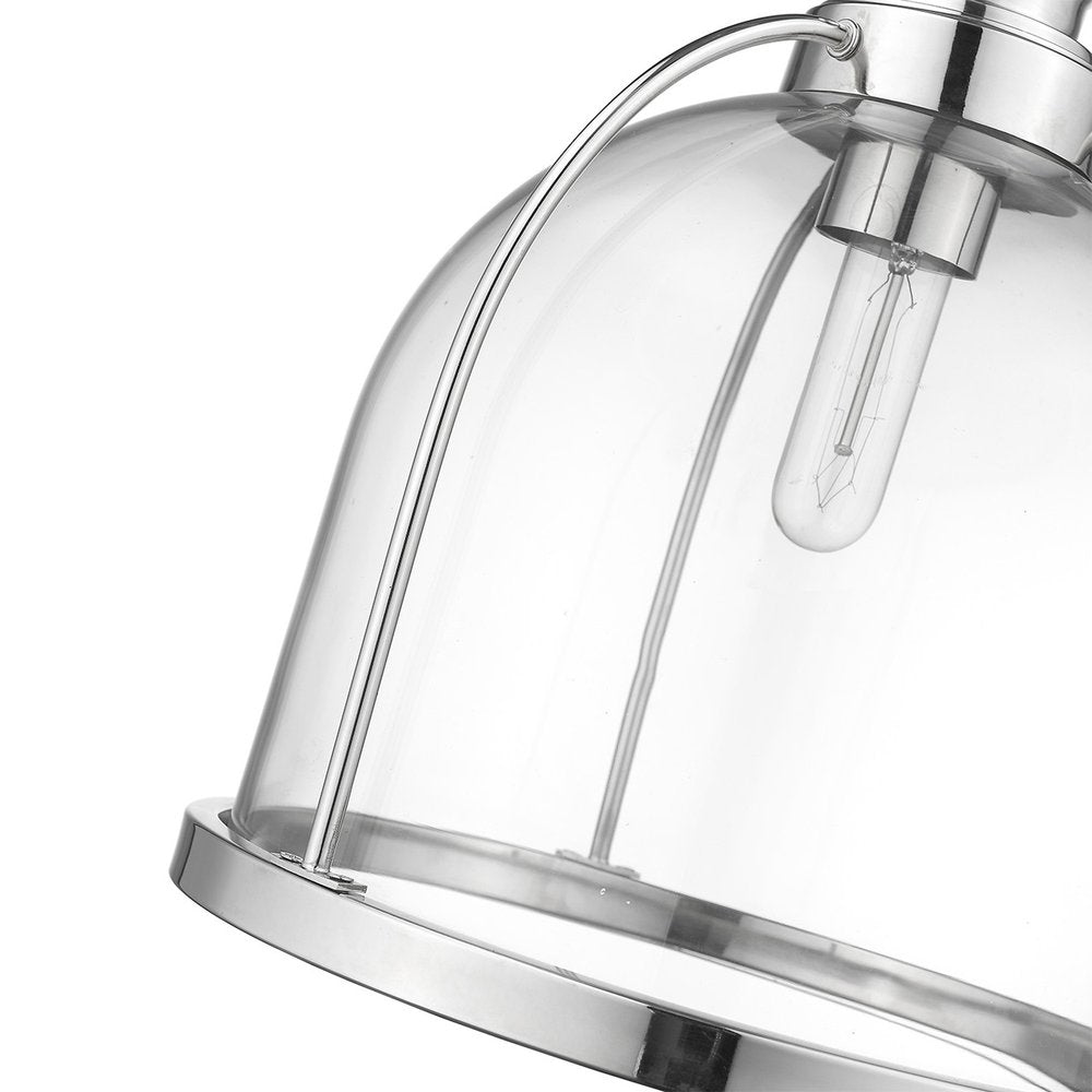 Stanton 1-Light Polished Nickel Pendant on a white background